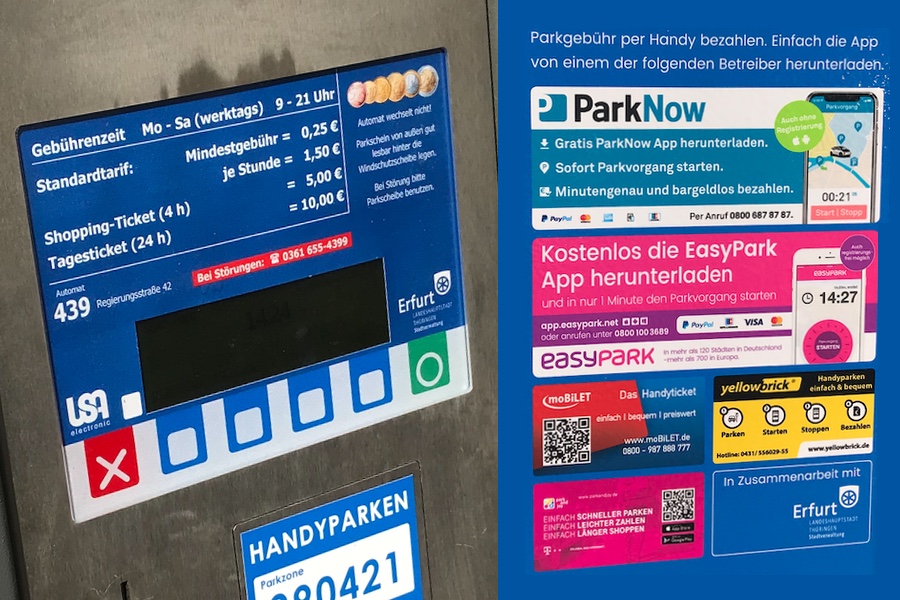 Parkautomaten in Erfurt - Bahnhof-Erfurt.de
