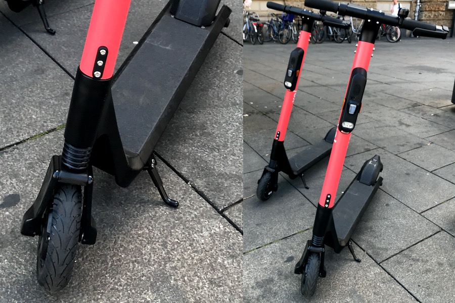 E-Scooter von VOI auf dem Anger in Erfurt - Bahnhof-Erfurt.de